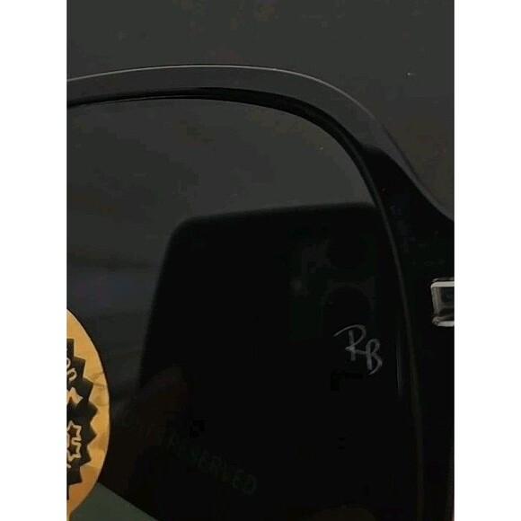 Ray Ban Sunglasses RB 1973 901/31 SQUARE II Frame Italy Black Women’s NEW - Picture 5 of 6